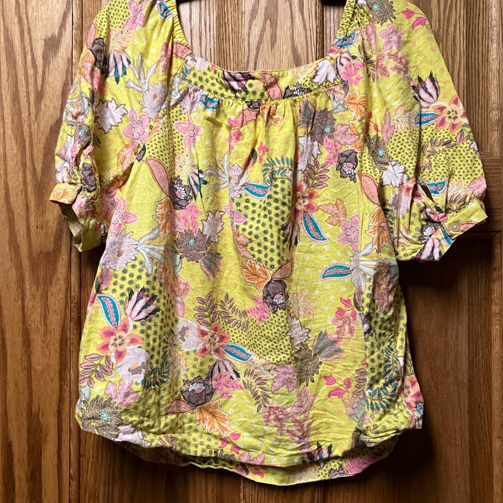 LOFT Multicolor Floral Blouse